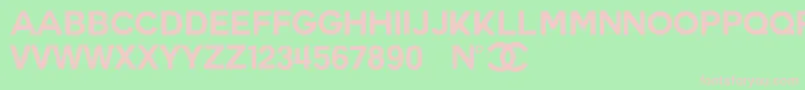 Шрифт CoutureBld – розовые шрифты на зелёном фоне