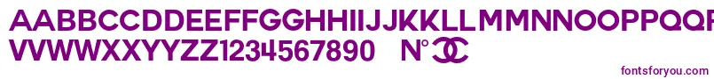 CoutureBld-fontti – violetit fontit valkoisella taustalla