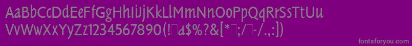 フォントTannhauserLetPlain.1.0 – 紫の背景に灰色の文字