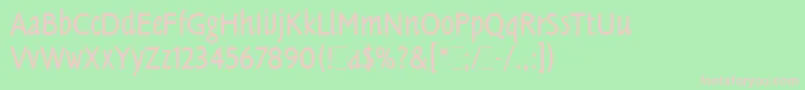 TannhauserLetPlain.1.0 Font – Pink Fonts on Green Background