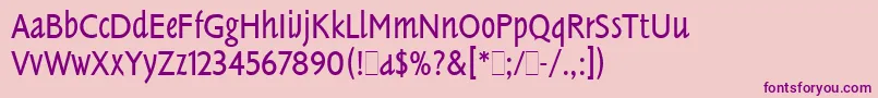 TannhauserLetPlain.1.0 Font – Purple Fonts on Pink Background