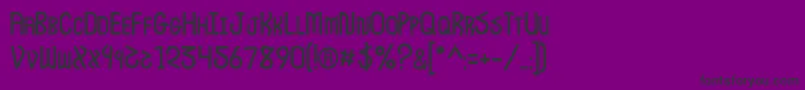 JiDeschutes Font – Black Fonts on Purple Background