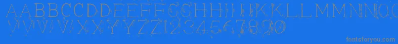 Appendix3 Font – Gray Fonts on Blue Background