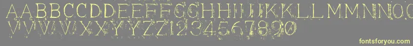 Appendix3 Font – Yellow Fonts on Gray Background