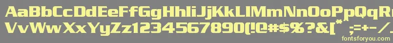 Straczynski Font – Yellow Fonts on Gray Background