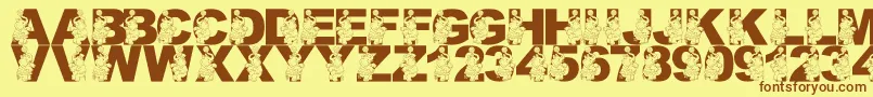 Más sobre la fuente LmsPreformingPachyderm fuente LmsPreformingPachyderm – Fuentes Marrones Sobre Fondo Amarillo