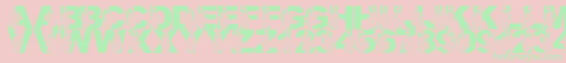 LmsPreformingPachyderm Font – Green Fonts on Pink Background