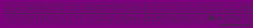 LatinotitulcmotlRegular Font – Black Fonts on Purple Background