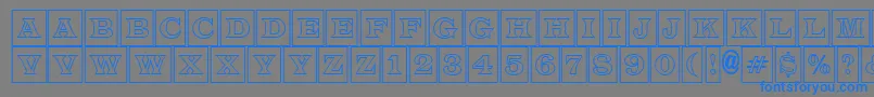 LatinotitulcmotlRegular Font – Blue Fonts on Gray Background