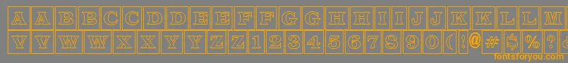 LatinotitulcmotlRegular Font – Orange Fonts on Gray Background