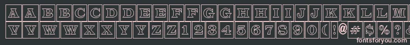 LatinotitulcmotlRegular Font – Pink Fonts on Black Background
