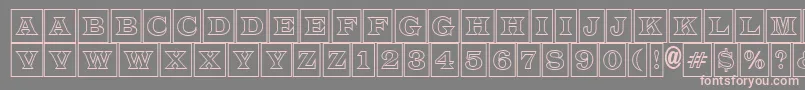 LatinotitulcmotlRegular Font – Pink Fonts on Gray Background