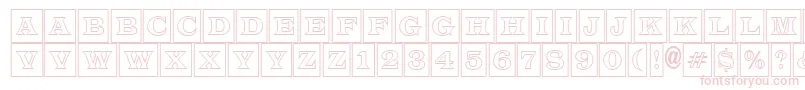 LatinotitulcmotlRegular Font – Pink Fonts on White Background
