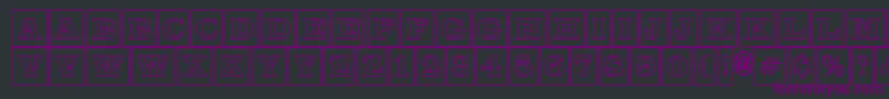 LatinotitulcmotlRegular Font – Purple Fonts on Black Background
