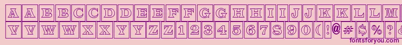 LatinotitulcmotlRegular Font – Purple Fonts on Pink Background
