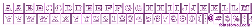 LatinotitulcmotlRegular Font – Purple Fonts on White Background
