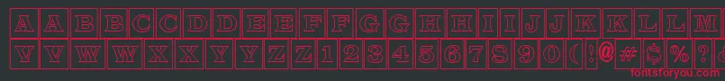 LatinotitulcmotlRegular Font – Red Fonts on Black Background