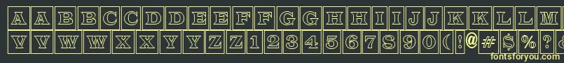 LatinotitulcmotlRegular Font – Yellow Fonts on Black Background