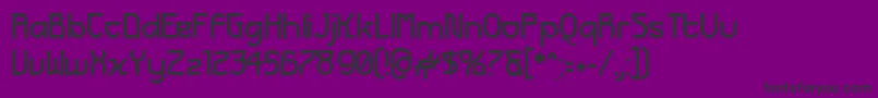 フォントFuturexBold – 紫の背景に黒い文字