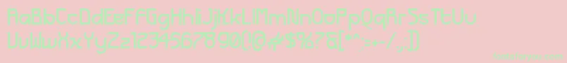 FuturexBold Font – Green Fonts on Pink Background