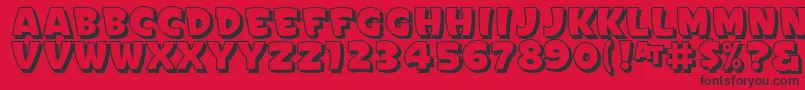 fuente Signpaintersgothicshaded – Fuentes Negras Sobre Fondo Rojo