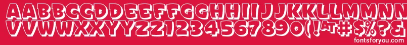 Signpaintersgothicshaded Font – White Fonts on Red Background