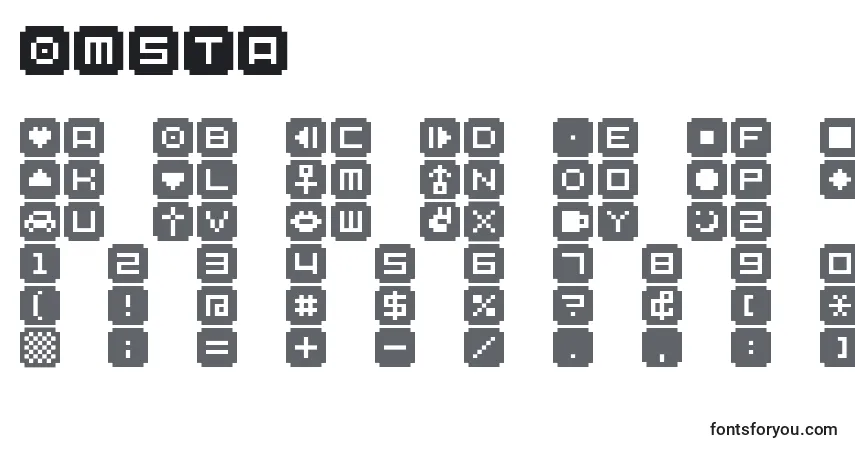Bmsta Font – alphabet, numbers, special characters