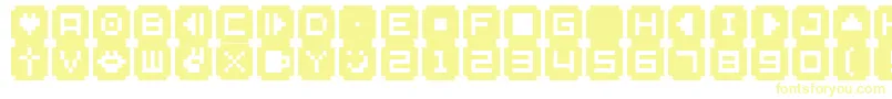 Bmsta Font – Yellow Fonts on White Background