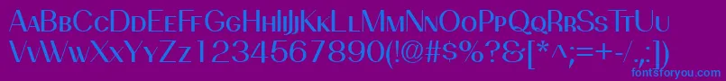 PassionsanspdbgRegularsmal Font – Blue Fonts on Purple Background