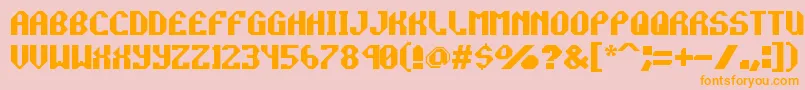 Más sobre la fuente RocketPropelled fuente RocketPropelled – Fuentes Naranjas Sobre Fondo Rosa