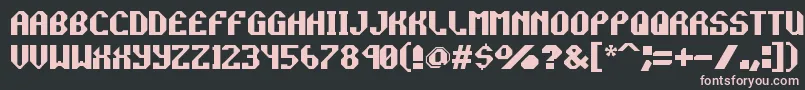 RocketPropelled Font – Pink Fonts on Black Background