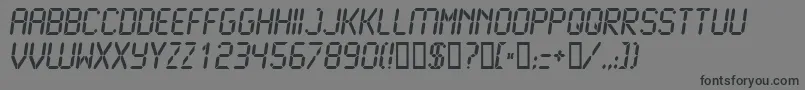 Lcd2b Font – Black Fonts on Gray Background