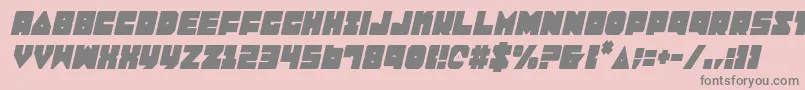 LoboTommyConditalic-Schriftart – Graue Schriften auf rosa Hintergrund