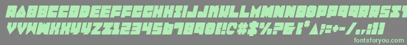 LoboTommyConditalic Font – Green Fonts on Gray Background
