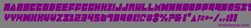 LoboTommyConditalic Font – Purple Fonts on Gray Background