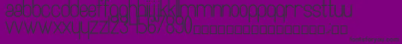 Artesana-Schriftart – Schwarze Schriften auf violettem Hintergrund