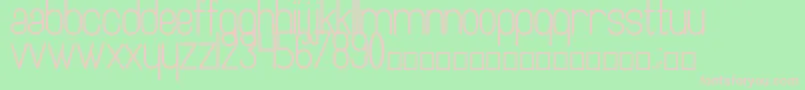 Artesana Font – Pink Fonts on Green Background