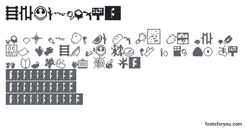 Czcionka Minecraft10 – alfabet, cyfry, specjalne znaki