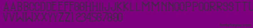Шрифт SmgTugumuda – чёрные шрифты на фиолетовом фоне