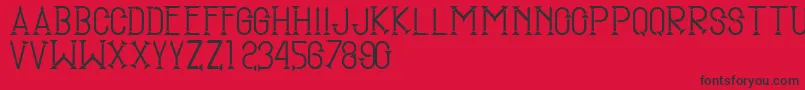 SmgTugumuda Font – Black Fonts on Red Background