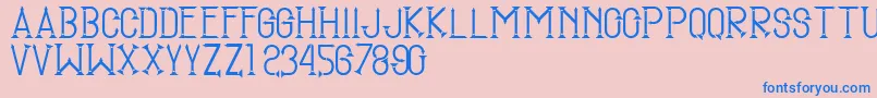 SmgTugumuda Font – Blue Fonts on Pink Background