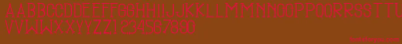 SmgTugumuda Font – Red Fonts on Brown Background