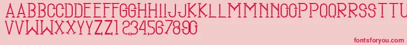 SmgTugumuda Font – Red Fonts on Pink Background