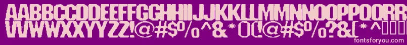 Fanatikatwo Font – Pink Fonts on Purple Background