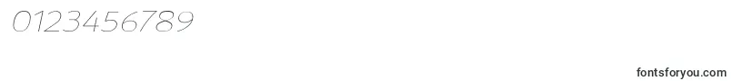 フォントSavileThinitalic – 数字と数値のためのフォント