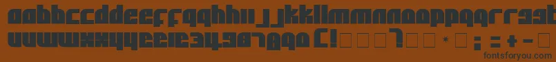 AlphaFlightSolid Font – Black Fonts on Brown Background