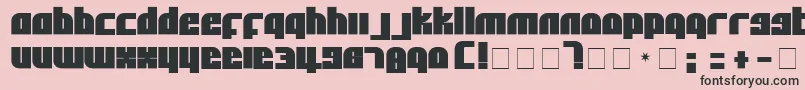 AlphaFlightSolid Font – Black Fonts on Pink Background