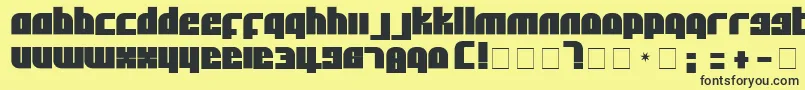 fuente AlphaFlightSolid – Fuentes Negras Sobre Fondo Amarillo