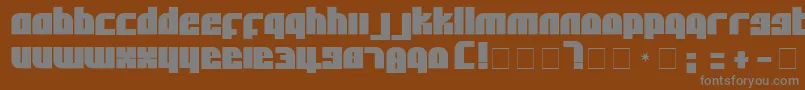 AlphaFlightSolid Font – Gray Fonts on Brown Background