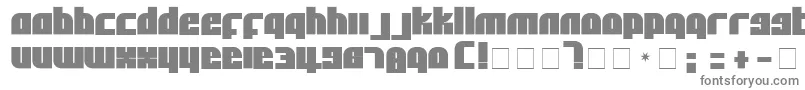 Czcionka AlphaFlightSolid – szare czcionki